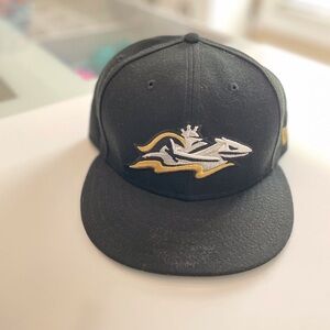 Charlotte Knights Baseball Black Cap with Embroidered Logo